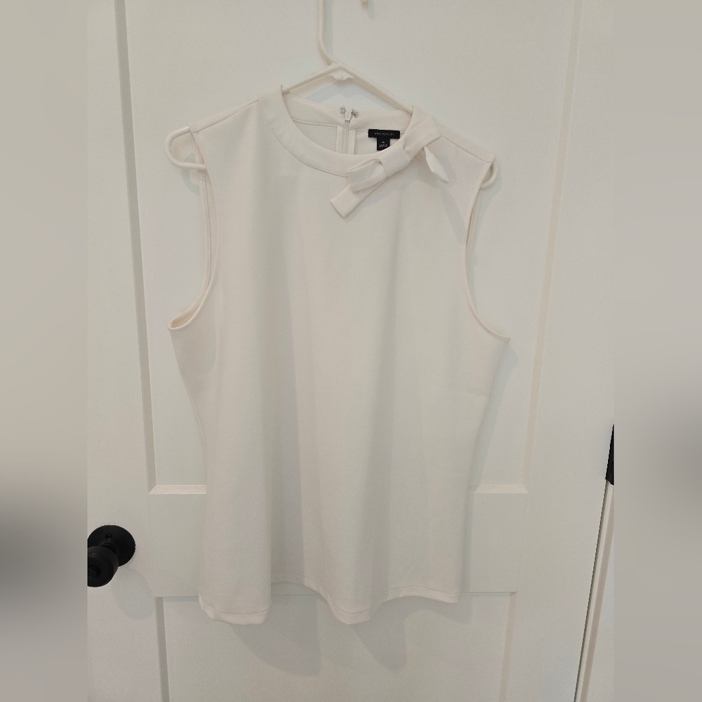 Ann Taylor sleeveless bow top